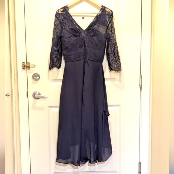 EUC LanTing Bride Navy Blue Wedding Guest Dress - SEE SIZE NOTES - Picture 7 of 10